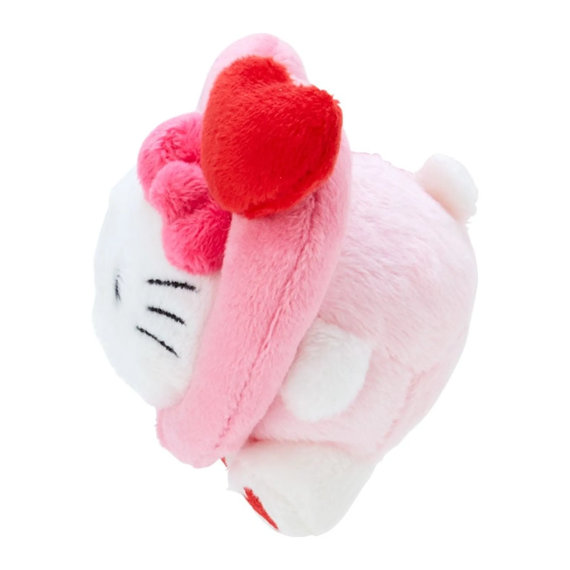 Japan Original Hello Kitty Plush Mascot Keychain (Big Heart Series)