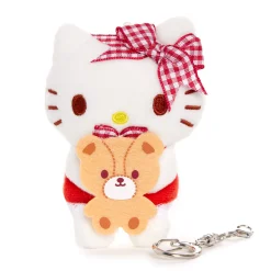 NAKAJIMA CORPORATION Hello Kitty Plush Mascot Keychain (Red Gingham)