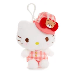 NAKAJIMA CORPORATION Hello Kitty Plush Mascot Clip (Gingham Cap Series)