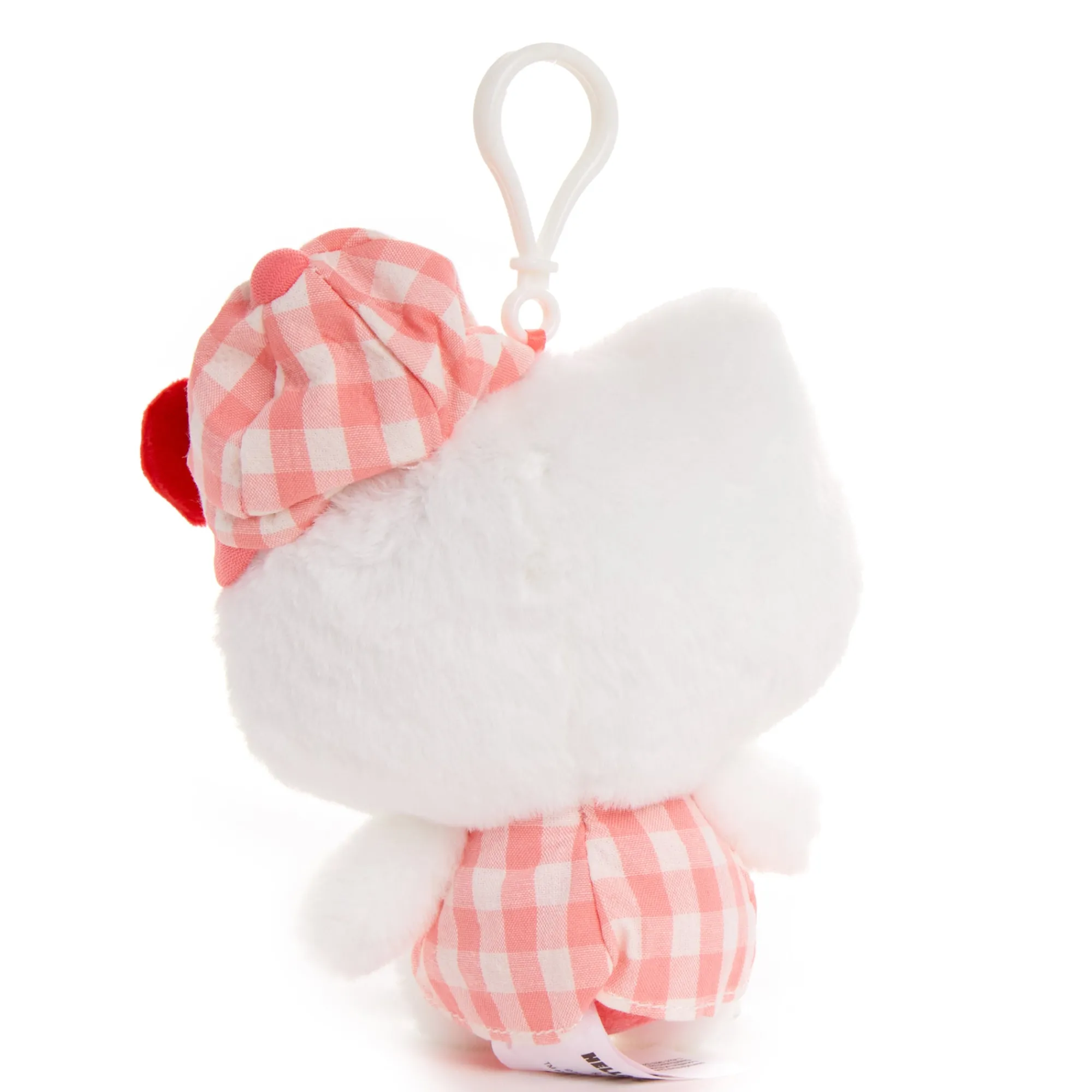 NAKAJIMA CORPORATION Hello Kitty Plush Mascot Clip (Gingham Cap Series)