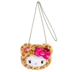 Japan Original Hello Kitty Plush Mini Crossbody Bag (Leopard Pals Series)