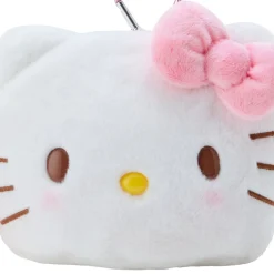 Japan Original Hello Kitty Plush Mini Face Pouch
