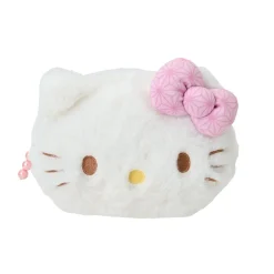 Japan Original Hello Kitty Plush Mini Face Pouch (Retro Pastel Series)