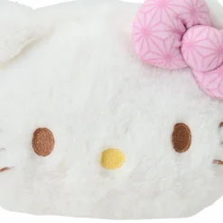 Japan Original Hello Kitty Plush Mini Face Pouch (Retro Pastel Series)