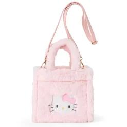 Japan Original Hello Kitty Plush 2-Way Mini Tote