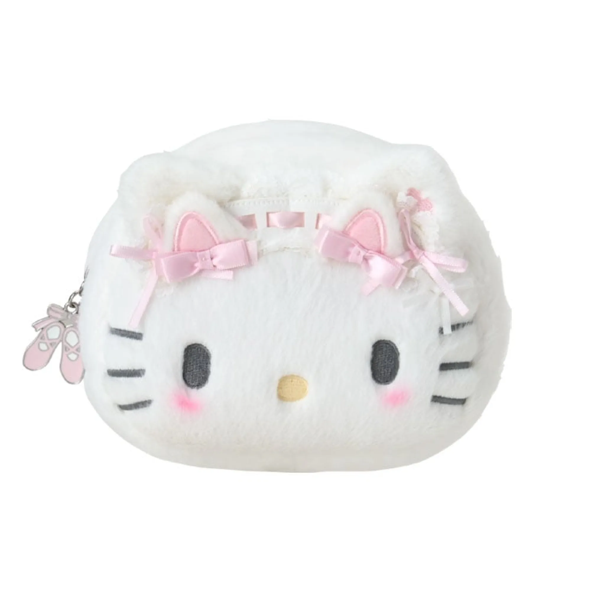 Japan Original Hello Kitty Plush Zipper Pouch (Ballet Kitten Series)