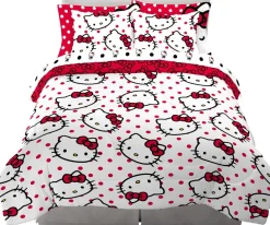 Franco Manufacturing Co Inc Hello Kitty Polka Dot Party Bedding Set