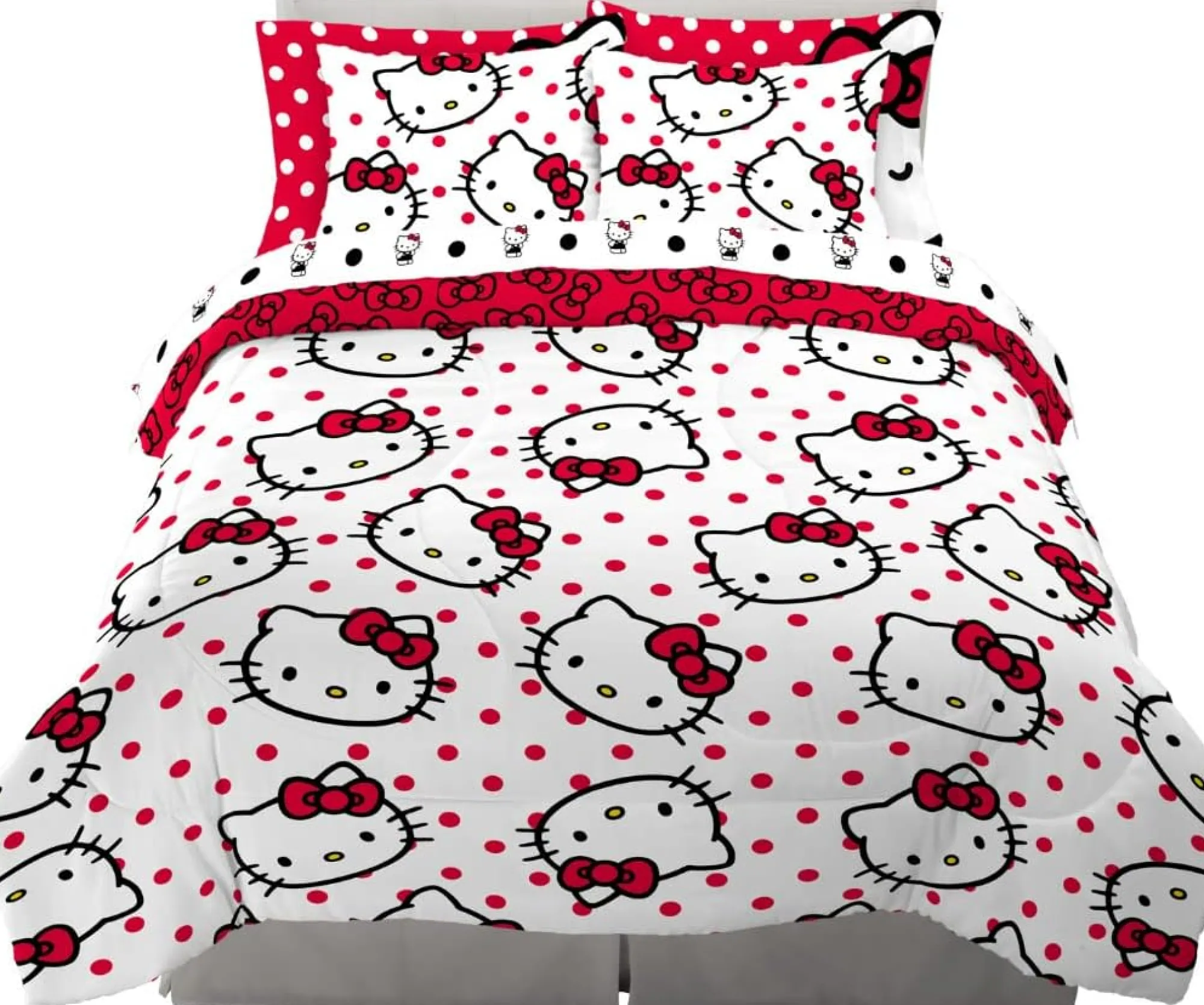 Franco Manufacturing Co Inc Hello Kitty Polka Dot Party Bedding Set