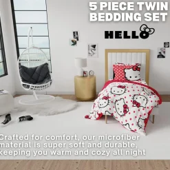 Franco Manufacturing Co Inc Hello Kitty Polka Dot Party Bedding Set