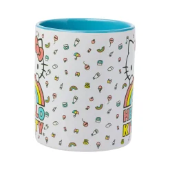 Silver Buffalo Hello Kitty Rainbow Glitter Ceramic Mug