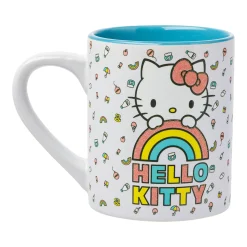 Silver Buffalo Hello Kitty Rainbow Glitter Ceramic Mug