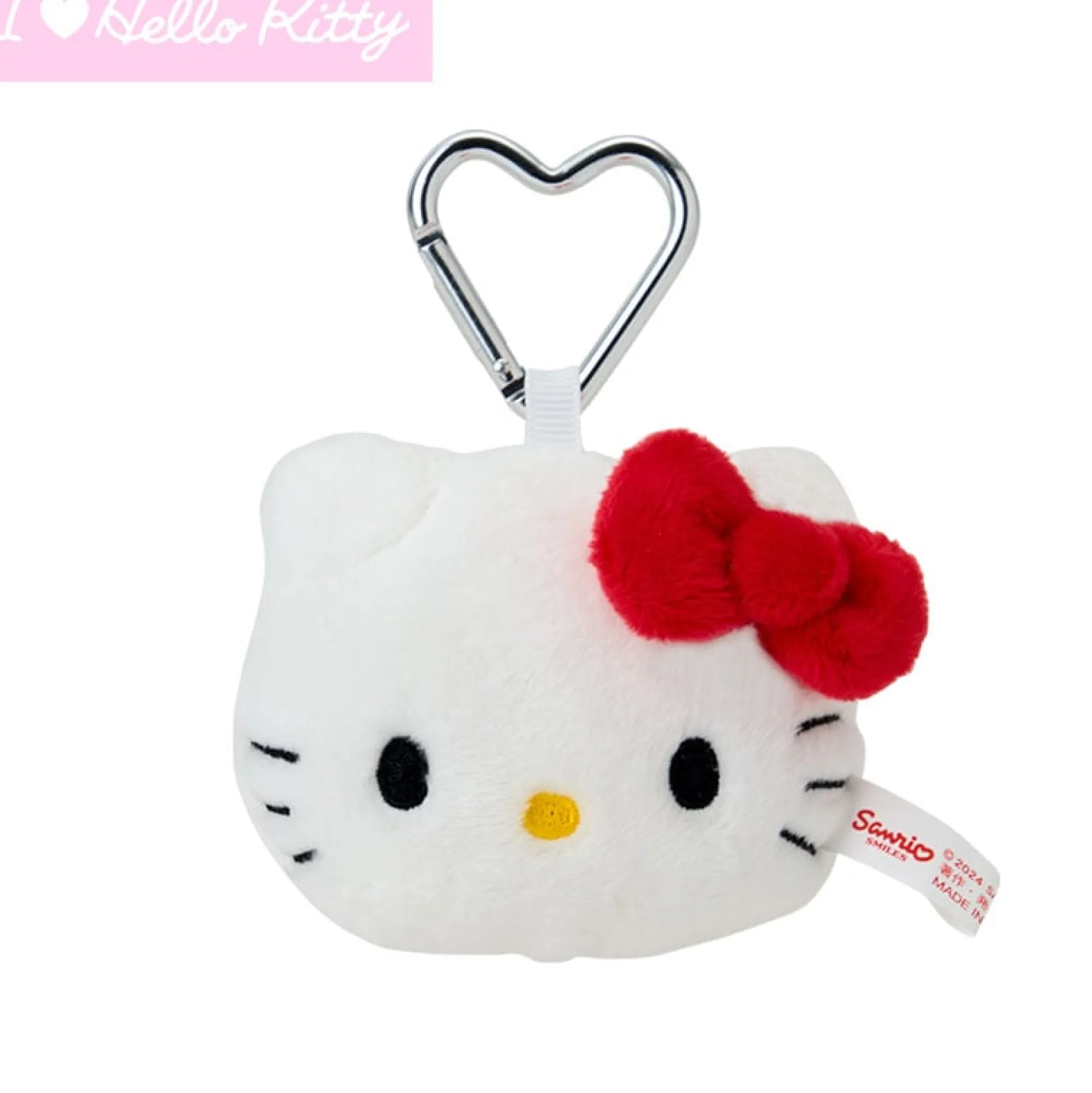 Japan Original Hello Kitty Red Mascot Keychain (I Love Hello Kitty Series)