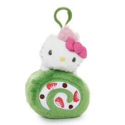 NAKAJIMA CORPORATION Hello Kitty Roll Cake Mascot Clip (Matcha Sweets Series)
