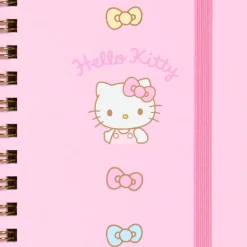 Japan Original Hello Kitty Slim Spiral Notebook (Elastic Closure)