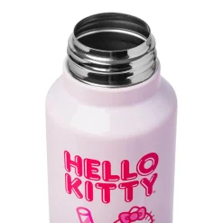 Silver Buffalo Hello Kitty Stainless Steel Water Bottle (Strawberry Milk)
