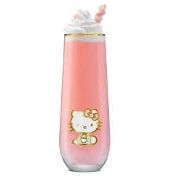 JoyJolt Hello Kitty Stay Gold Stemless Flutes (Set of 4)