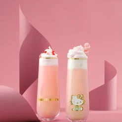 JoyJolt Hello Kitty Stay Gold Stemless Flutes (Set of 4)