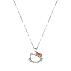 JACMEL JEWELRY INC Hello Kitty Sterling Silver Silhouette Necklace