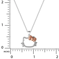 JACMEL JEWELRY INC Hello Kitty Sterling Silver Silhouette Necklace
