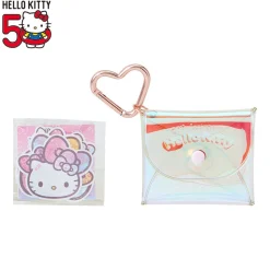 Japan Original Hello Kitty Sticker & Pouch Set 50th Anniv. (Fashionable Ribbons Series)