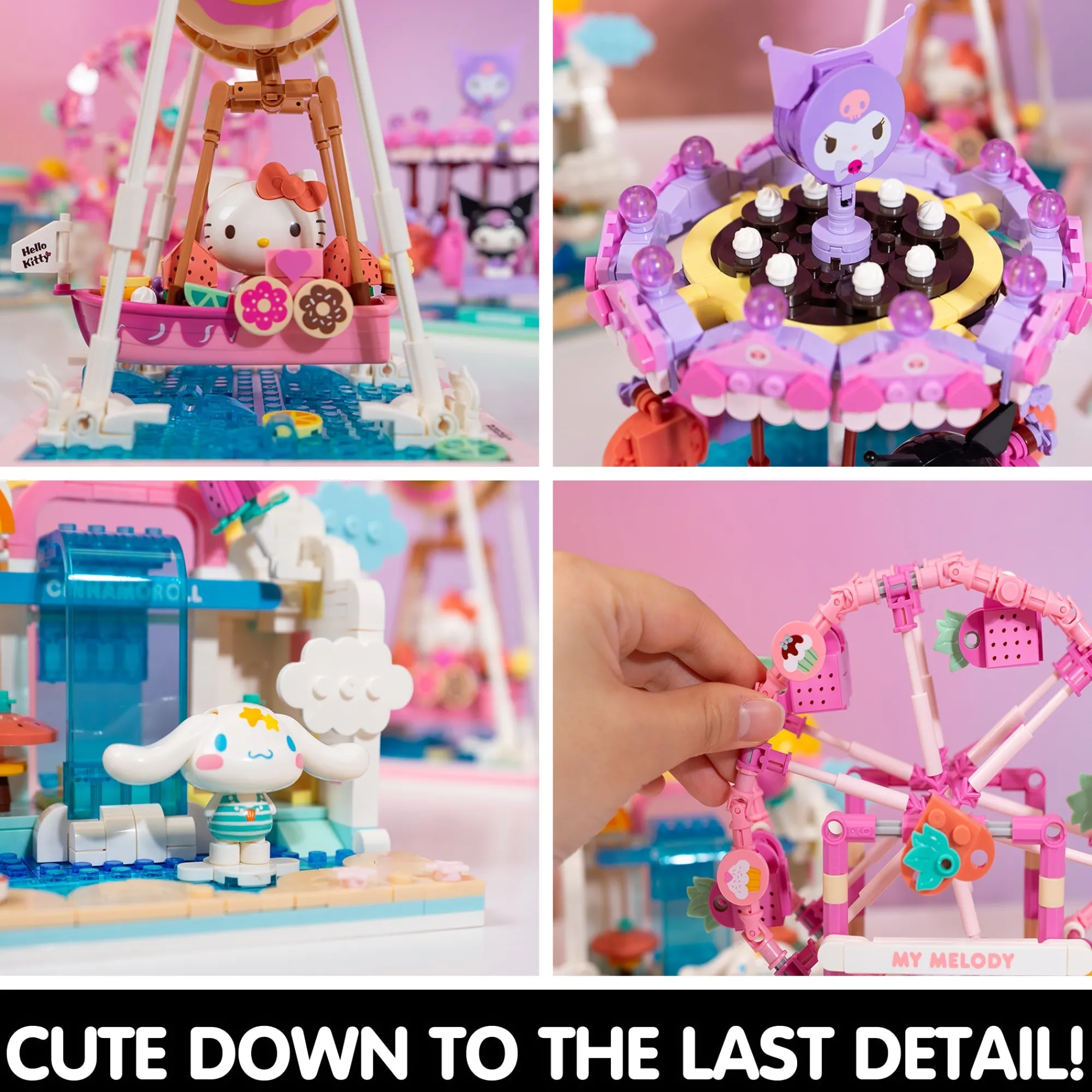 Hamee.com - Hamee US Hello Kitty Summer Wunderland Theme Park Building Blocks (Donut Ship)