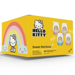 JoyJolt Hello Kitty Sweet Rainbow Stemless Glasses (Set of 4)
