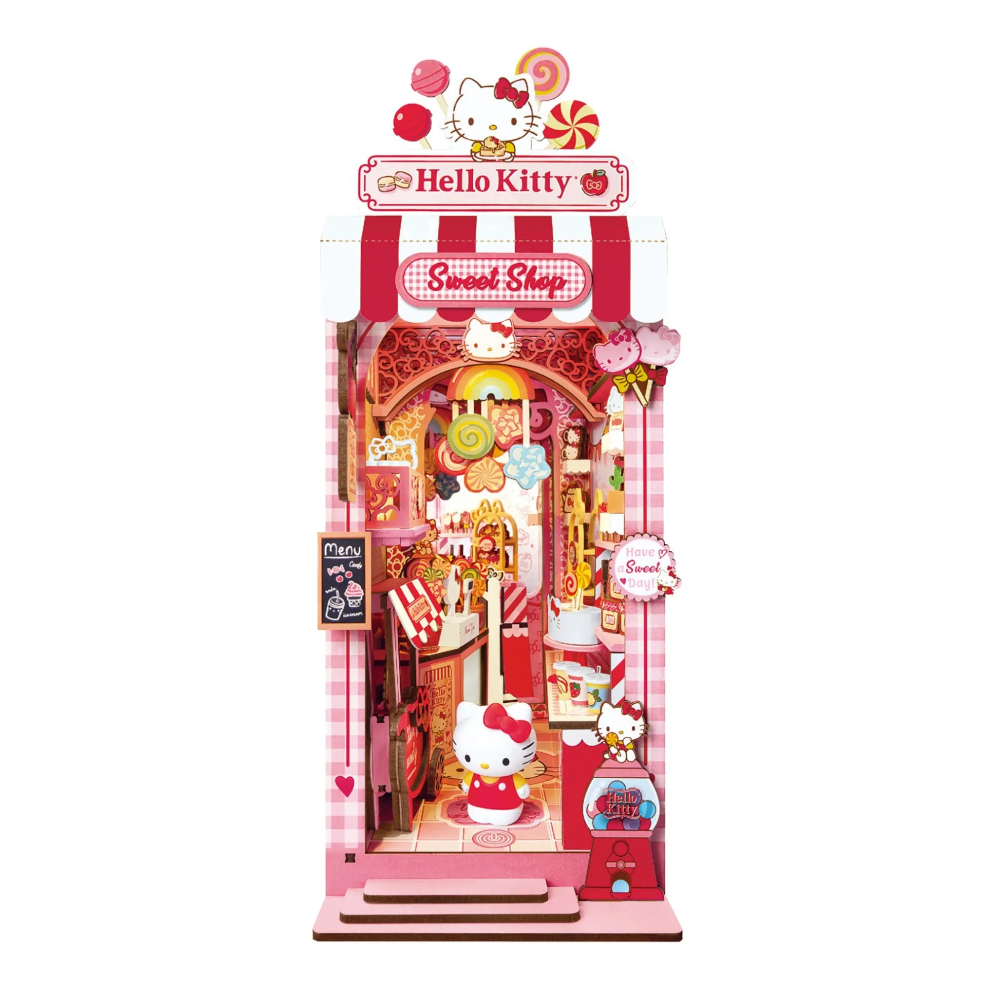 HANDS CRAFT Hello Kitty Sweet Shop DIY Book Nook Kit