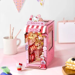 HANDS CRAFT Hello Kitty Sweet Shop DIY Book Nook Kit