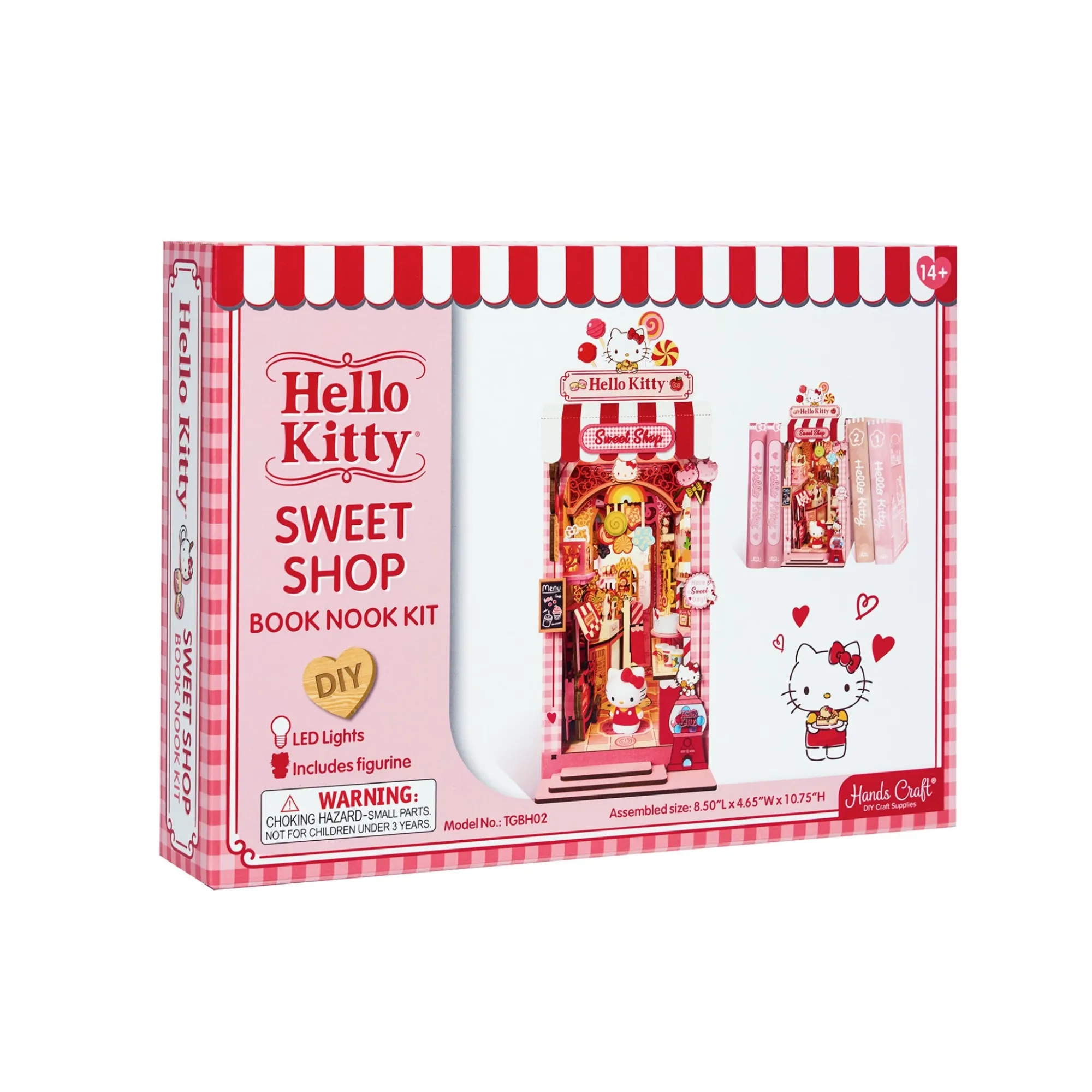 HANDS CRAFT Hello Kitty Sweet Shop DIY Book Nook Kit