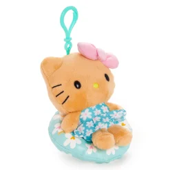 NAKAJIMA CORPORATION Hello Kitty Tanned Plush Mascot Clip (Summer Pool Series)