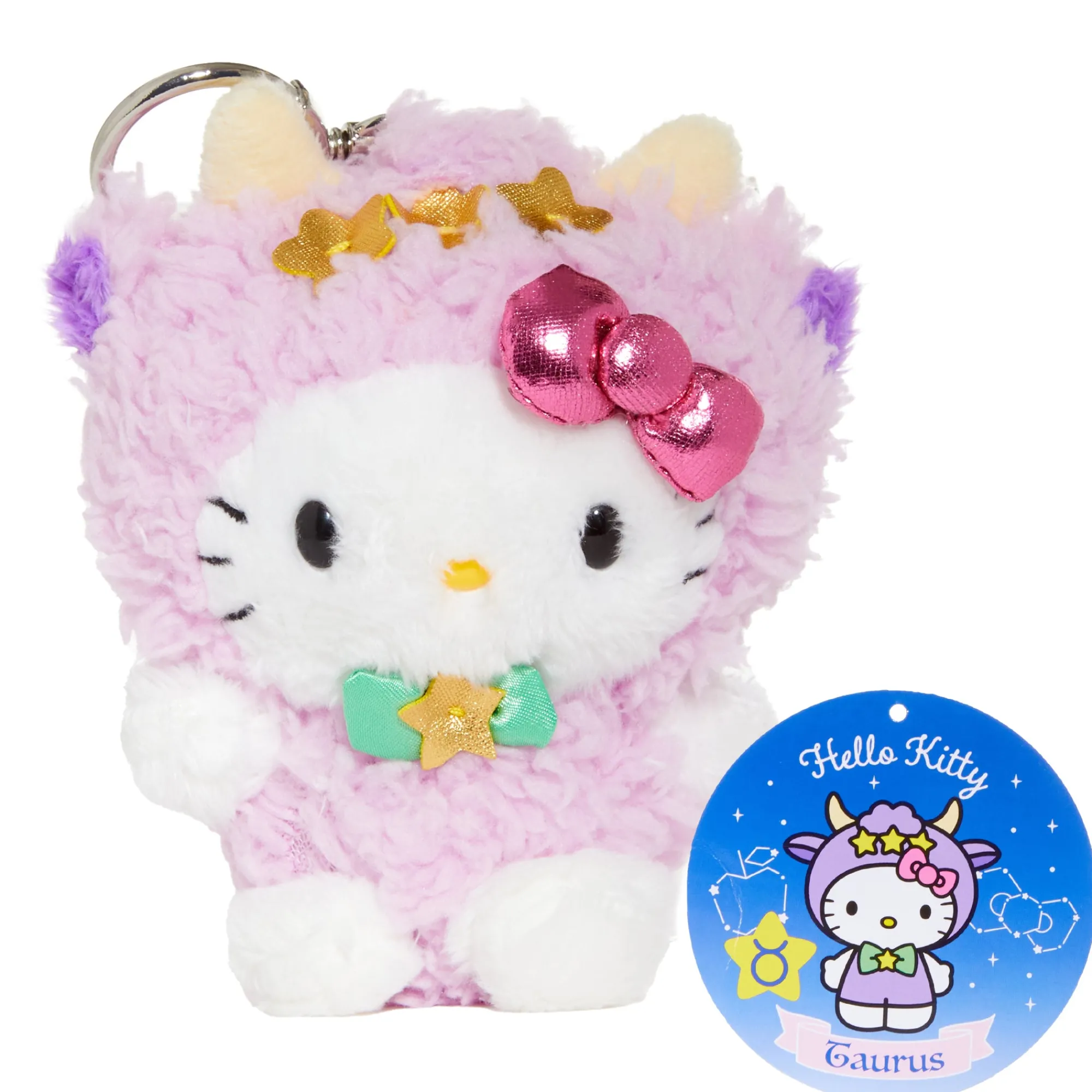 NAKAJIMA CORPORATION Hello Kitty Taurus Plush Keychain Mascot (Zodiac Series)