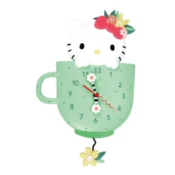 ENESCO LLC Hello Kitty Tea Time Wall Clock