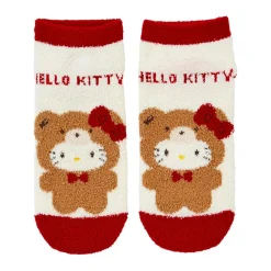 Japan Original Hello Kitty Teddy Bear Cozy Ankle Socks (Red)