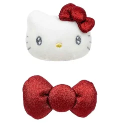 Global Original Hello Kitty 50th Anniv. Hair Clip Set (Metallic Bow Series)