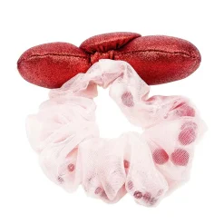 Global Original Hello Kitty 50th Anniv. Hair Scrunchie (Metallic Bow Series)