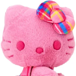 Japan Original Hello Kitty 50th Anniv. Plush Mascot (Pink Tartan)