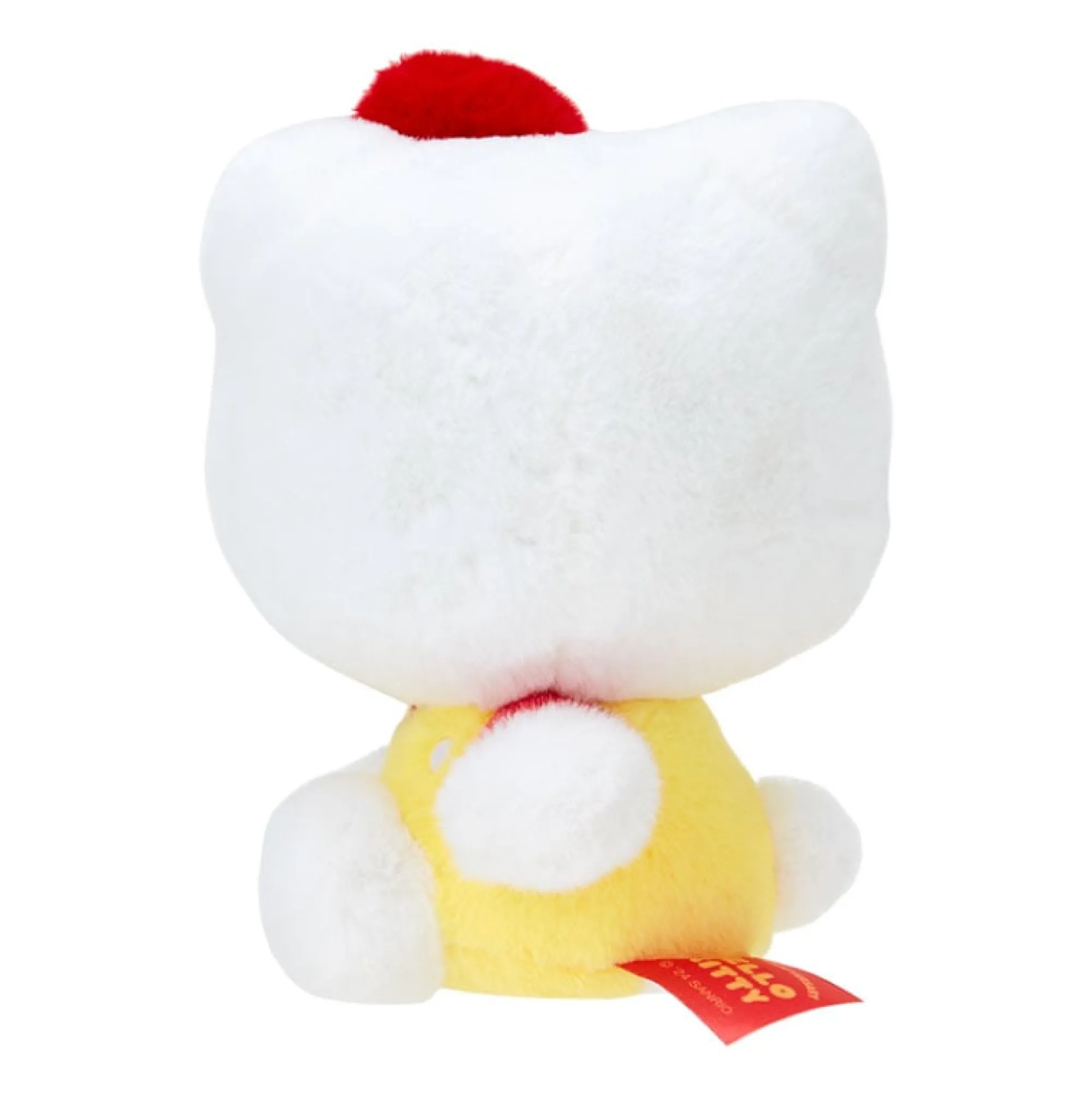 Japan Original Hello Kitty 50th Anniv. Plush Mascot (Yellow Overalls)