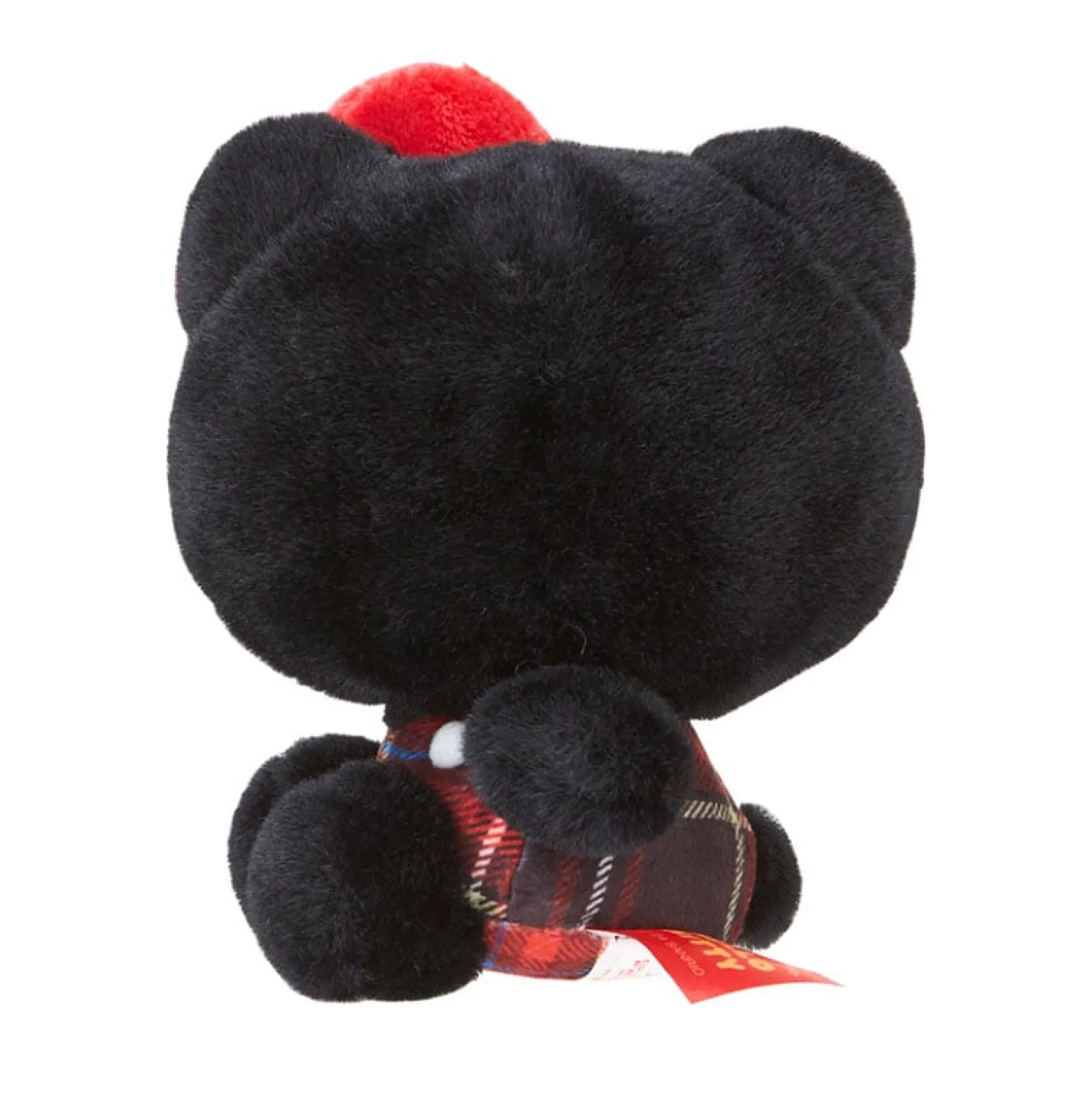 Japan Original Hello Kitty 50th Anniv. Plush Mascot (Black Tartan)