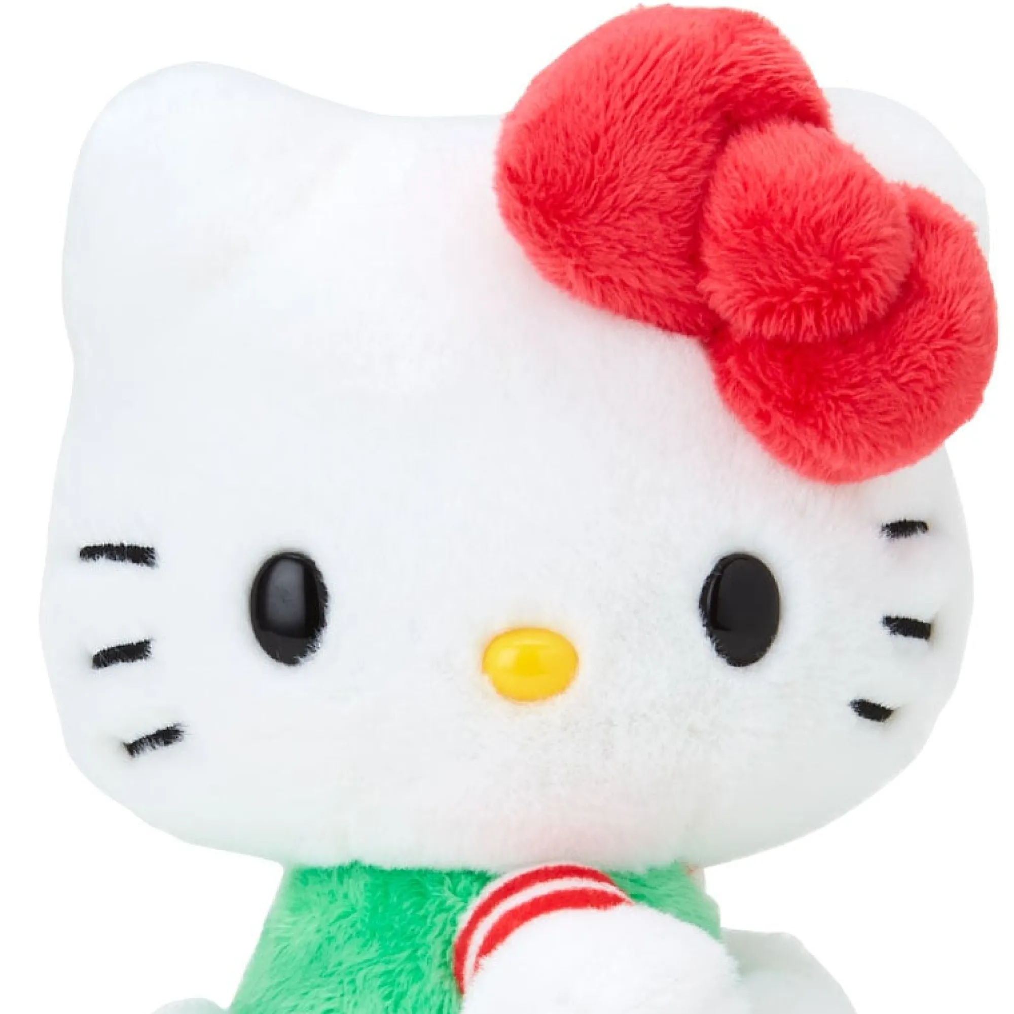 Japan Original Hello Kitty 50th Anniv. Plush Mascot (Green Overalls)