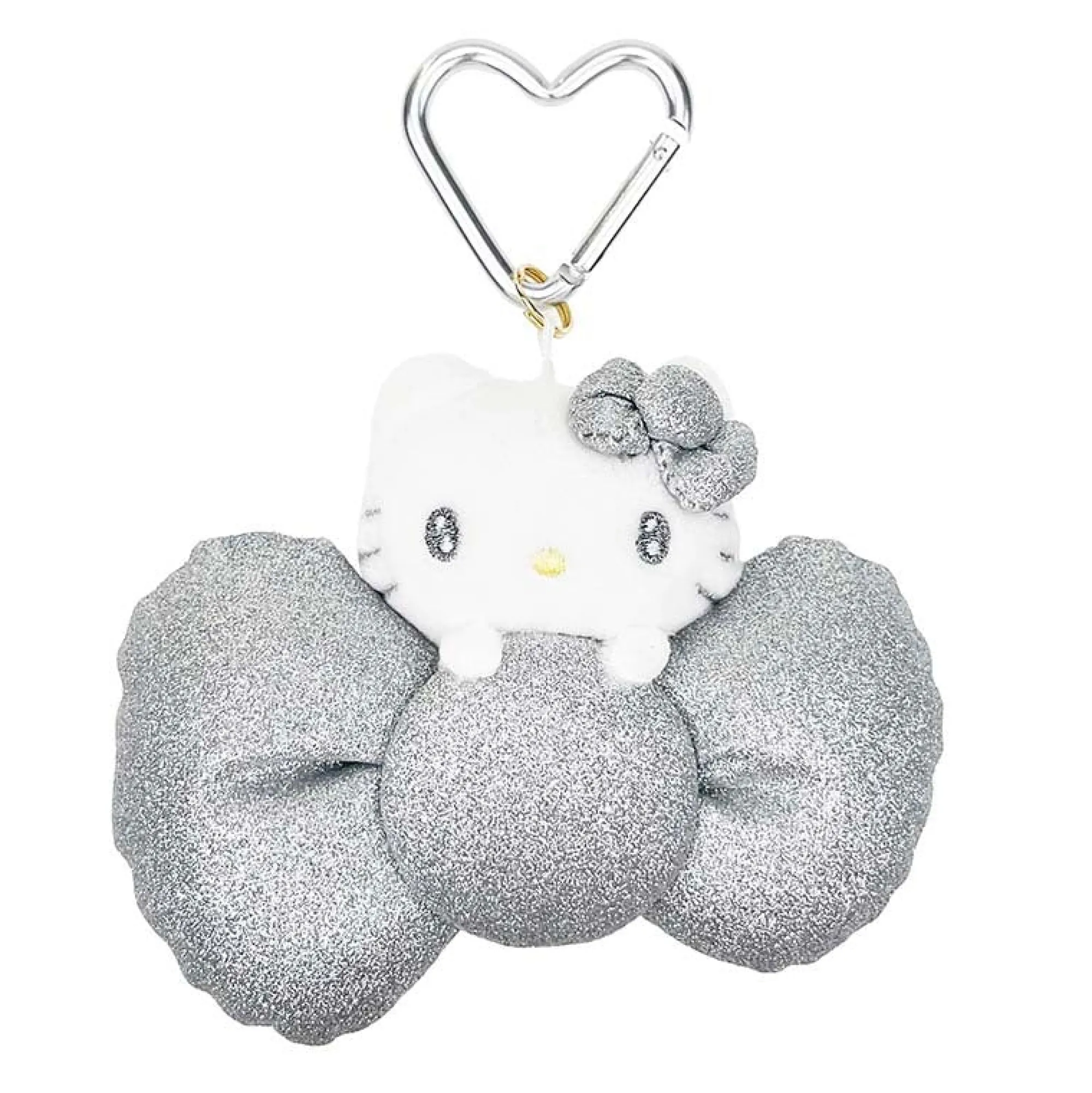 Global Original Hello Kitty 50th Anniv. Silver Mascot (Metallic Bow Series)