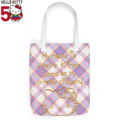 Japan Original Hello Kitty Tote Bag (Hello Kitty Dress Tartan Series)
