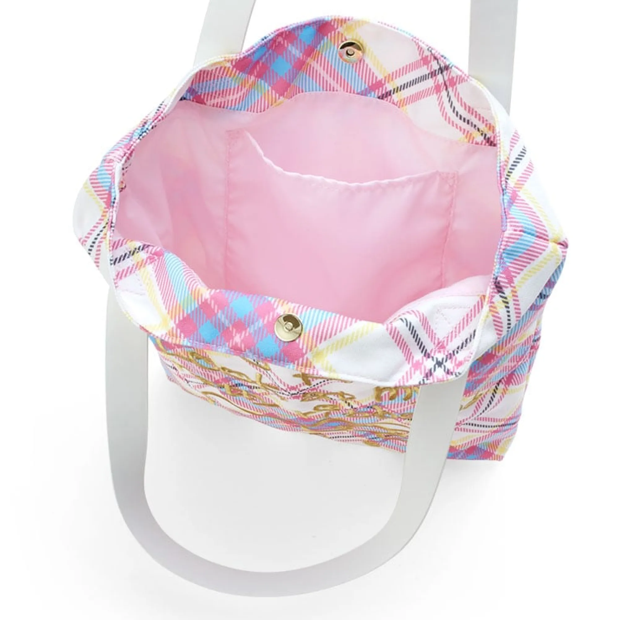 Japan Original Hello Kitty Tote Bag (Hello Kitty Dress Tartan Series)