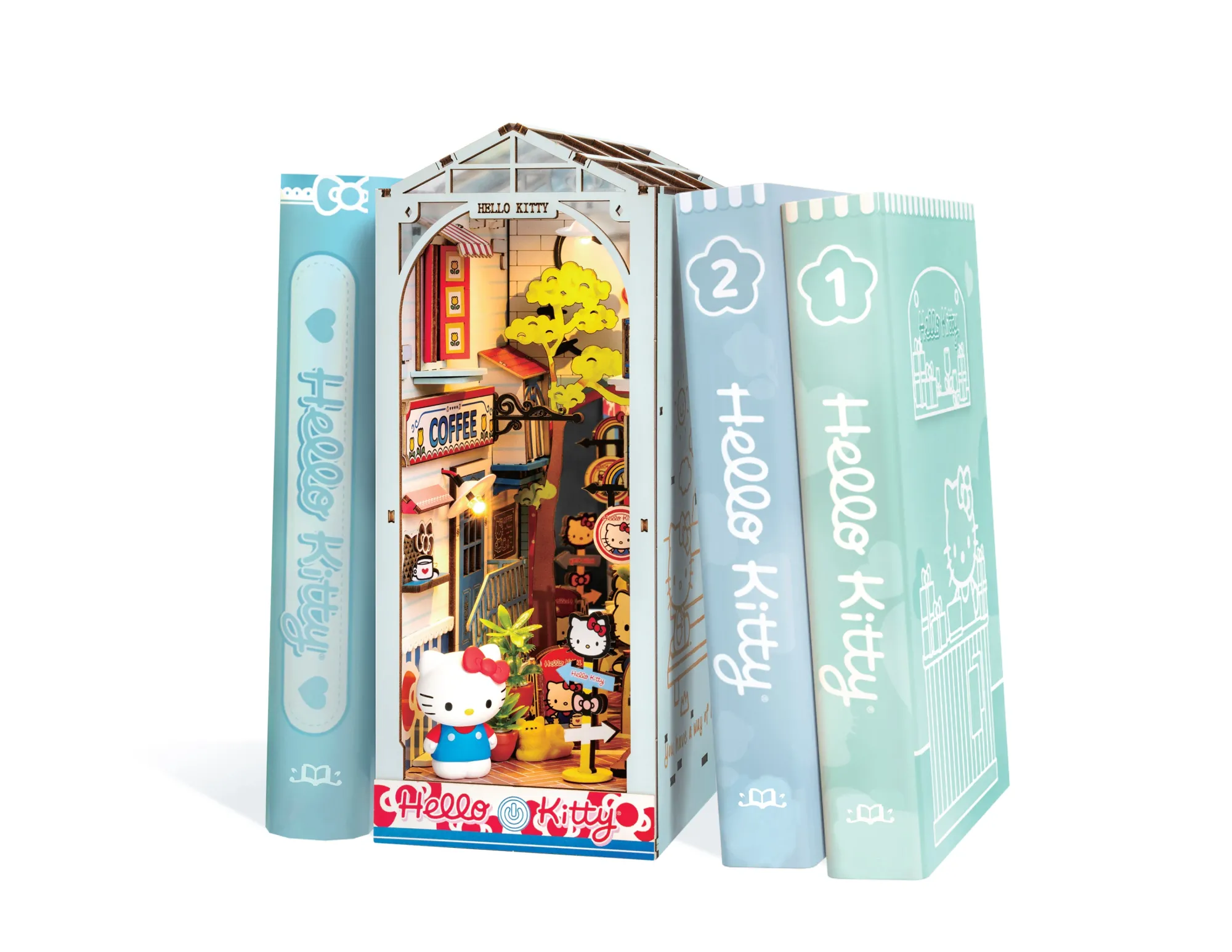 Hands Craft Hello Kitty Town Square DIY Book Nook Kit