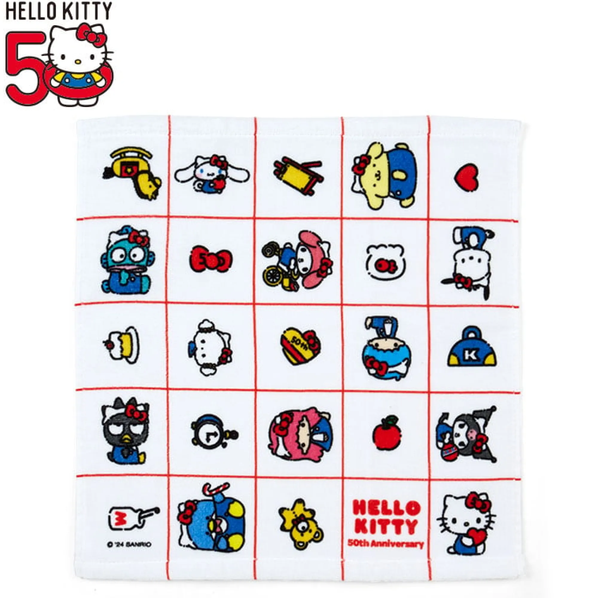 Japan Original Hello Kitty Wash Towel (Hello, Everyone! Series)
