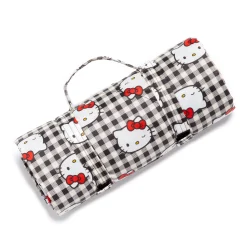 Baggu Corporation Hello Kitty x Baggu 50th Anniversary Puffy Picnic Blanket (Black Gingham)
