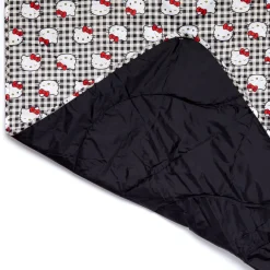 Baggu Corporation Hello Kitty x Baggu 50th Anniversary Puffy Picnic Blanket (Black Gingham)