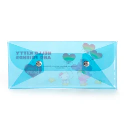BIOWORLD Hello Kitty x Care Bears Translucent Blue Pencil Case