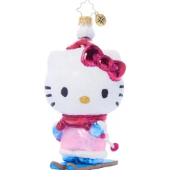RAUCH BRANDS Hello Kitty x Christopher Radko Handmade Glass Ornament (Aspen Adventure)