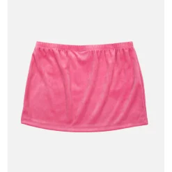 BIOWORLD Hello Kitty x Dumbgood Pink Velour Mini Skirt (50th Anniv.)