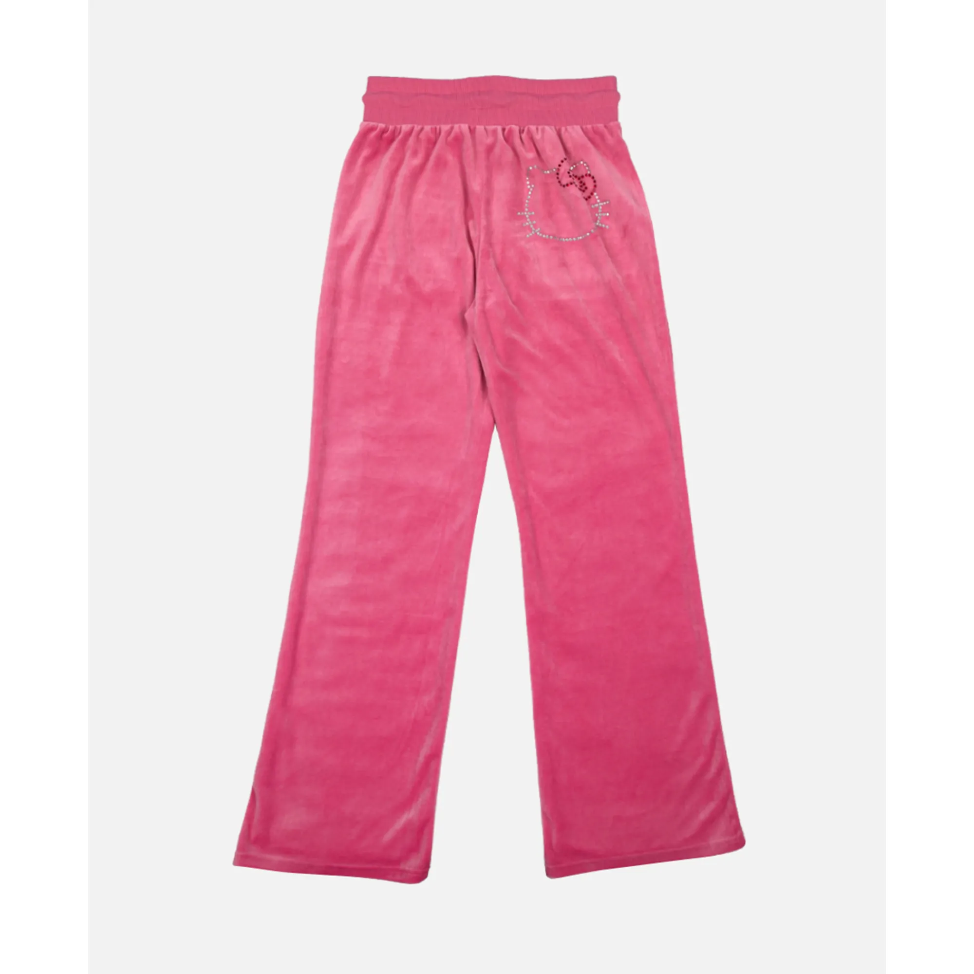 BIOWORLD Hello Kitty x Dumbgood Velour Track Pants (50th Anniv.)